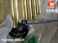 Cambiador de calor de cobre amarillo inconsútil de cobre del tubo del agua del tubo ASTM B111 C70600 C68700 C44300 Admitary del níquel, condensador