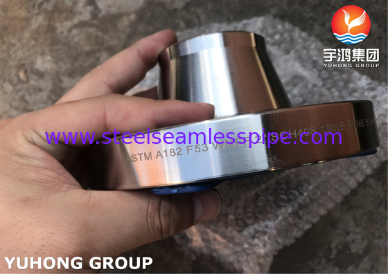 Flancas de acero súper dúplex ASTM A182 F53, UNS S32750 Flange de cuello de soldadura, RF, FF, B16.5