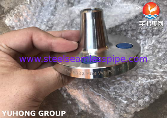 Flancas de acero súper dúplex ASTM A182 F53, UNS S32750 Flange de cuello de soldadura, RF, FF, B16.5