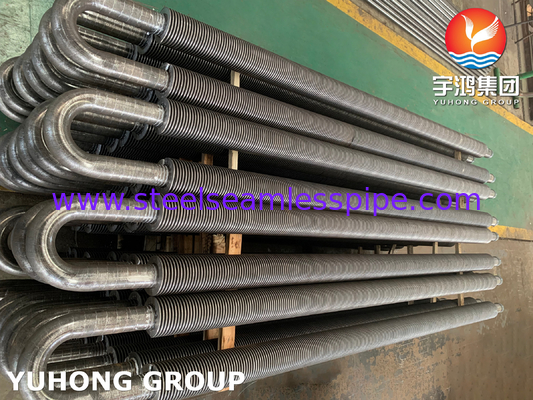 Tubo de aleta HFW, ASTM A106 Gr.B, tubo de aleta con curvatura en U