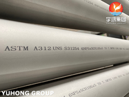Tubos de acero inoxidables austeníticos de ASTM A312 UNS 31254 SMLS