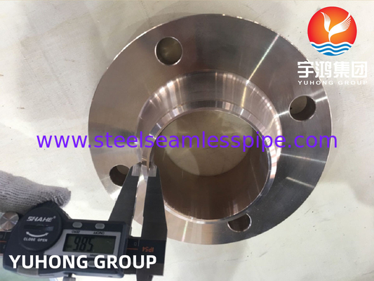 ASTM B151 C70600 Aleación de cobre y níquel Flanca forjada de cuello de soldadura cara elevada B16.5 para tuberías