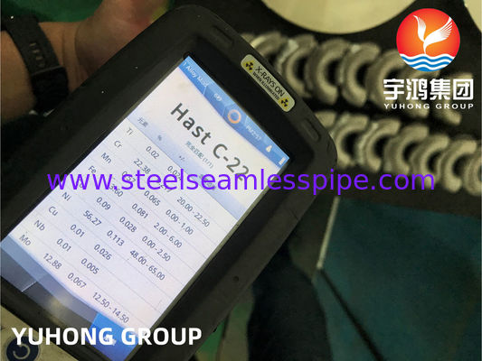 Las instalaciones de acero de aleación Hastelloy C22 con codo de 180 grados B16.9