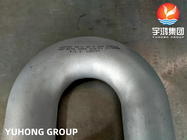 Las instalaciones de tubos de acero inoxidable duplex ASTM A815 WP-S UNS S32205 180 Deg U Bend B16.9