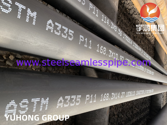 Tubo sin costura de acero de aleación ASTM A335, ASME SA335 P5 P9 P11 P12 P22 P91 P92 Para energía de centrales eléctricas, calderas de fluidos, energía térmica