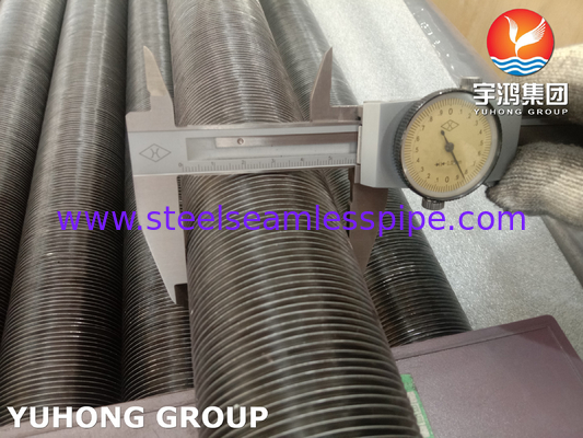 Material de base del tubo de aleta de tipo G ASME B163 Material NO4400 Aluminio para radiador de evaporador de intercambiador de calor