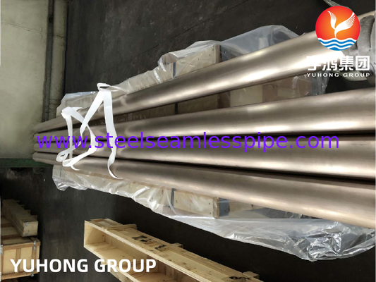 ASTM B466, ASME SB466 C70600 Tubo sin costuras de cobre y níquel para intercambiadores de calor