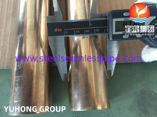 ASTM B466, ASME SB466 C70600 Tubo sin costuras de cobre y níquel para intercambiadores de calor