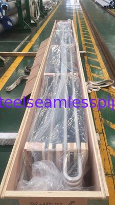 Tubo inconsútil de la curva en U de ASTM B444 Gr.2 INCONEL 625 para el uso el 100% UT y Y y HT del cambiador de calor