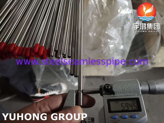 Tubo de acero inoxidable de precisión brillante y recocido sin costura ASTM A213 ASME SA269