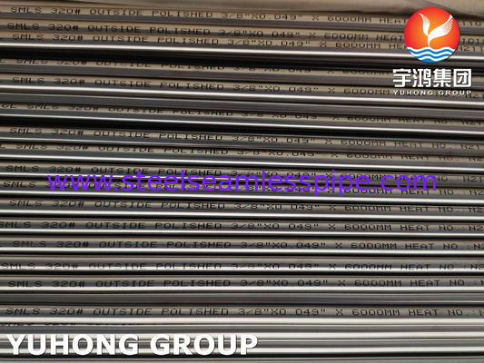 ASTM A269 TP316L Tubos de acero inoxidable brillante recocido con acabado de pulido 320 Tubos de arena
