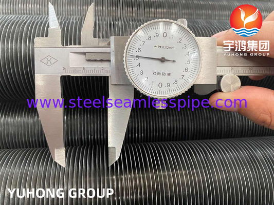 Tubo de aleta en espiral empotrado tipo G ASME SA179 Alta conductividad térmica para precalentador de aire