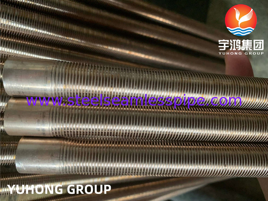 ASTM B111 C70600 Cobre Níquel Tubo de aleta baja O61 Para enfriador de aceite