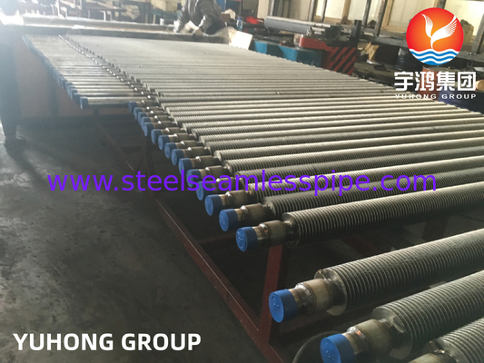 Tubo Aleteado HFW ASTM A213 T12 Tubo Base de Acero Inoxidable de Aleación TP304 Aletas para Central Eléctrica