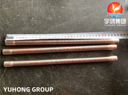 Cobre y níquel de aleación de tubo de aleta baja ASTM B111 UNS C70600 CuNi 90/10 para intercambiadores de calor de tubo de concha