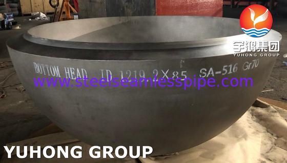 ASTM SA516 Gr.70 Cabeza de fondo para intercambiadores de calor de alta presión