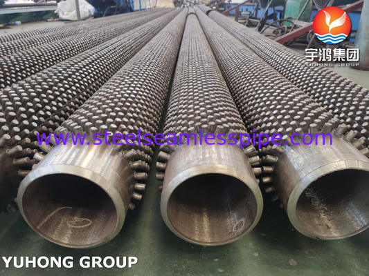 T9 Tubos de aleta con tacho para transferencia de calor en la sección de convección del horno de calefacción tubular