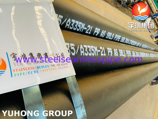 ASME SA335 P9 K90941 Tubería sin costura de acero de aleación ferrítica para generación de energía térmica