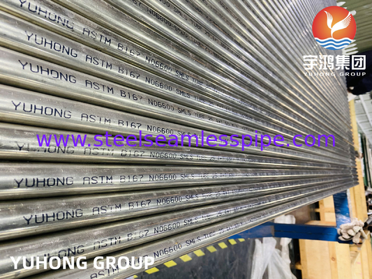 Tubo sin costura ASME SB167 Inconel 600 resistente a la SCC por cloruro para reactores de hidrogenación