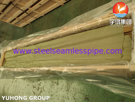 Tubo sin costura de latón aluminio ASME SB111 C68700 O61 para haz tubular de intercambiador de calor