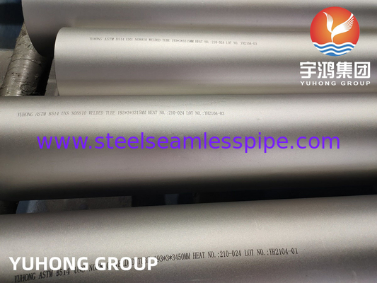 ASME SB514 Incoloy 800H Tubos de soldadura de aleaciones de níquel-hierro-cromo de acero para el servicio corrosivo general