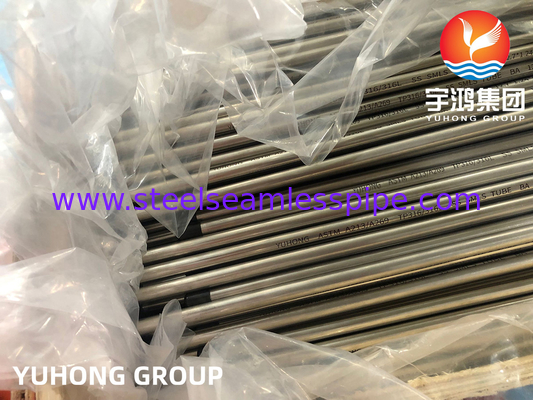 Tubo de acero inoxidable de precisión brillante y recocido sin costura ASTM A213 ASME SA269