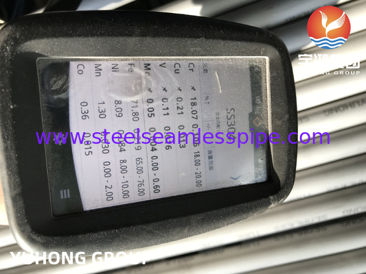 Tubo sin costura de acero inoxidable austenítico ASME SA312 TP304L para intercambiador de calor