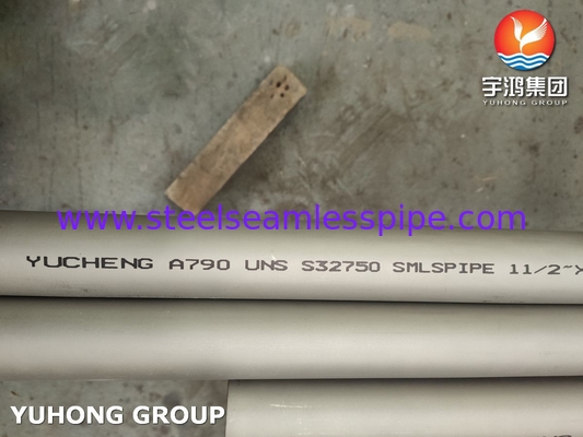 Pipa sin costura de acero inoxidable superduplex  2507 ASTM A790 UNS S32750