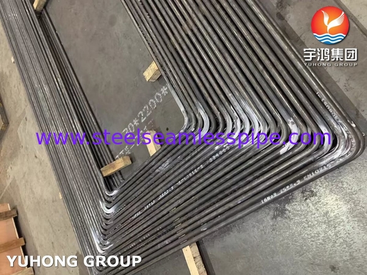Tubo de intercambiador de calor sin costura de acero al carbono U Tube de flexión ASTM A179 A210 A1