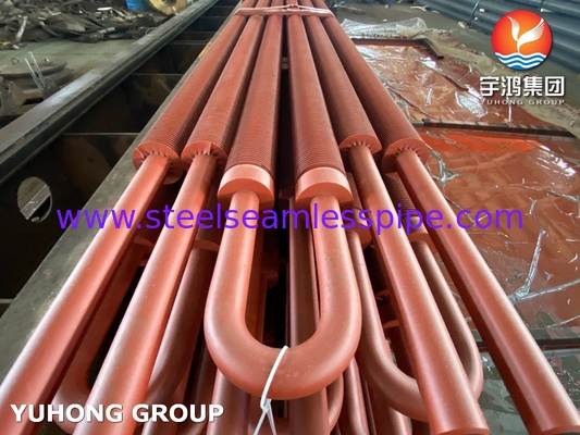Tubos de acero al carbono con aleta de flexión U A179 A192 Extrusionados y con aleta de punzón