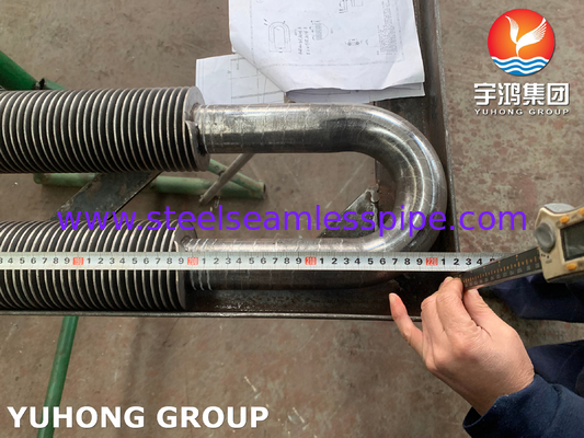 Acero al carbono U Bend HFW Tubos con aletas ASTM A106 Gr.B Para intercambiadores de calor