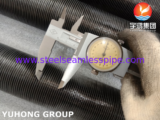 Tubo de aleta de tipo G, ASME SA179 con aluminio 1060.