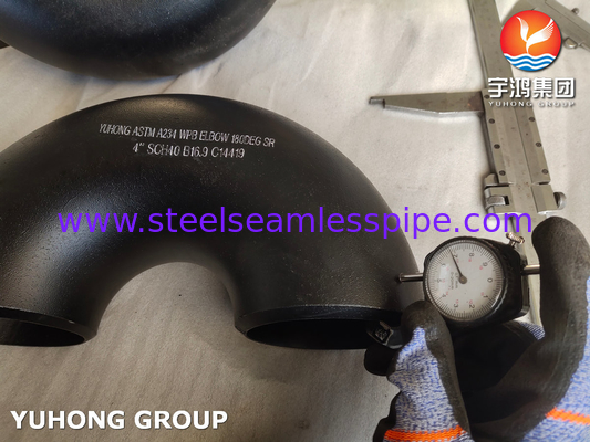 Acero al carbono ASTM A234 WPB 90/180 grados SR Codo