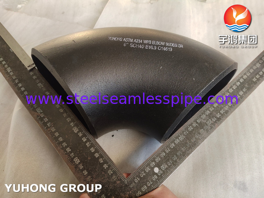 Acero al carbono ASTM A234 WPB 90/180 grados SR Codo