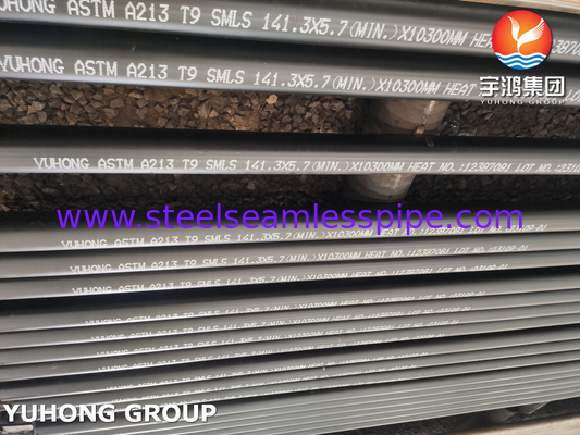 ASME SA213 T9 T11 T22 T91 Tubo sin costuras de acero aleado para tubos de horno a fuego