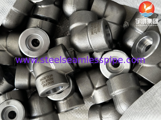 ASTM A182 F92 1/2 pulgadas 90° Codo #6000 ASME B16.11 SW para plantas de energía