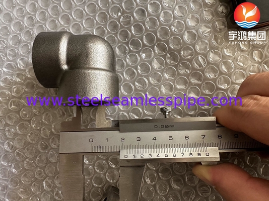 A182 F53 F92 1/2&quot; #3000 90° Socket Elbow Soldado ASME B16.11 Para plantas de energía