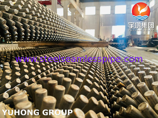 ASTM A312 TP316L Tubo con aletas con tapones con altura personalizable para sistemas de intercambio de calor resistentes a la corrosión