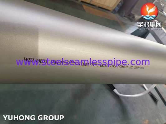 NICKEL ALLOY ASTM B619 EN 1.4562 UNS N08031 ALLOY 31 tubo soldado