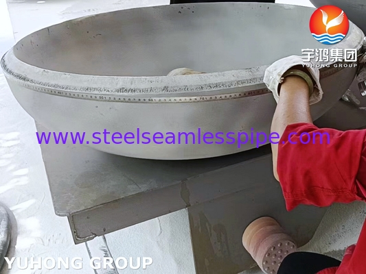 SA240 SS321 Envases y recipientes de almacenamiento con cabeza elíptica de acero inoxidable