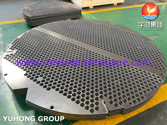 Las partes de las placas de tubos de acero inoxidable ASTM A182 F304L/F316L para intercambiadores de calor