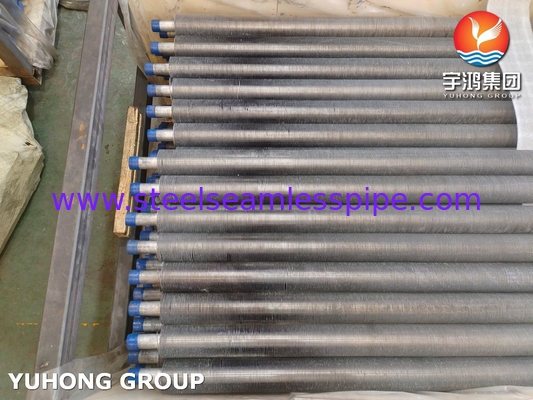 SA249 TP304 Tubos de extrusión de aleta de acero inoxidable para intercambiadores de calor de molinos de arroz
