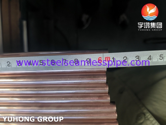 Tubo de aleación de cobre ASTM B111 C70600 para plantas de condensación de intercambiadores de calor