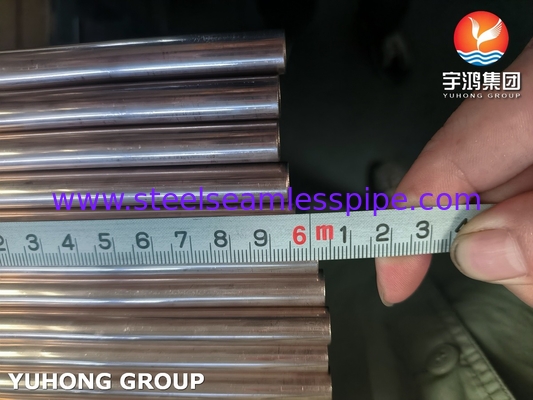 Tubo de aleación de cobre ASTM B111 C70600 para plantas de condensación de intercambiadores de calor