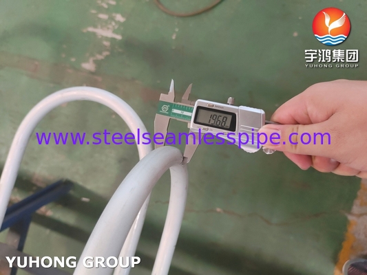 Tubo sin costura de acero inoxidable ASME SA213 TP304 1.4301 19.05 X 1.65 X longitud para el intercambiador de calor
