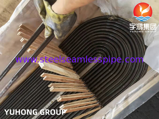 Tubo de flexión U de acero al carbono, ASME SA179, completo, Nace MR-0175, para aplicaciones en intercambiadores de calor