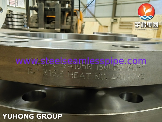 ASTM A105 / A105N Deslizamiento de acero al carbono en la brida ASME B16.5 Brida SORF forjada