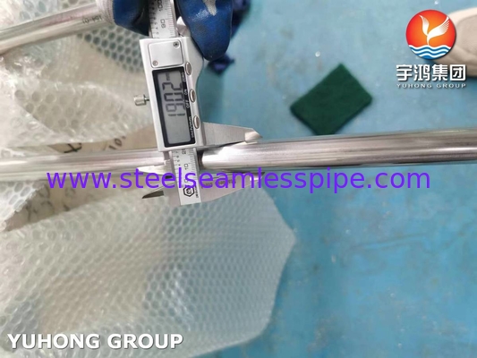 ASTM A249 TP304 BA tubo soldado de acero inoxidable, tubo de caldera y intercambiador de calor