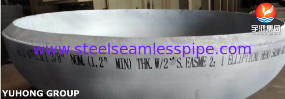 ASTM SA240 SS321 Cabeza elíptica y extremo del plato para recipientes a presión