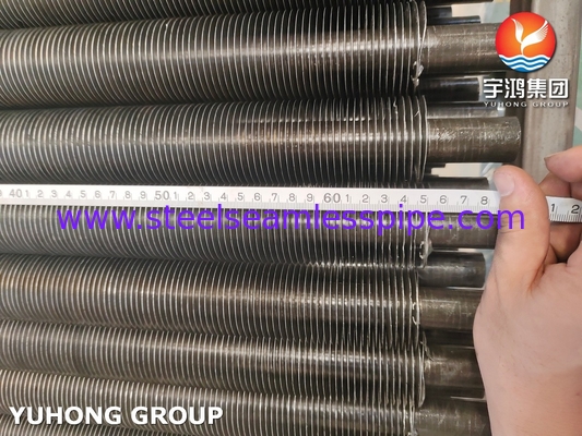 Tipo L Tubo de aleta A179 de aluminio 1060 1100 para torre de enfriamiento